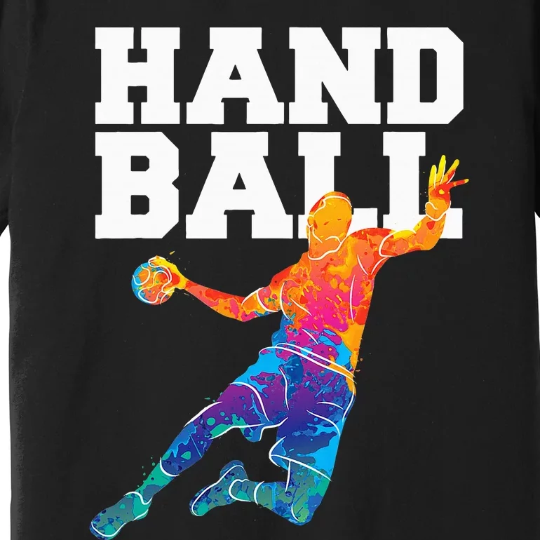 Handball Sports Lover Athlete Athletic Handball Player Premium T-Shirt