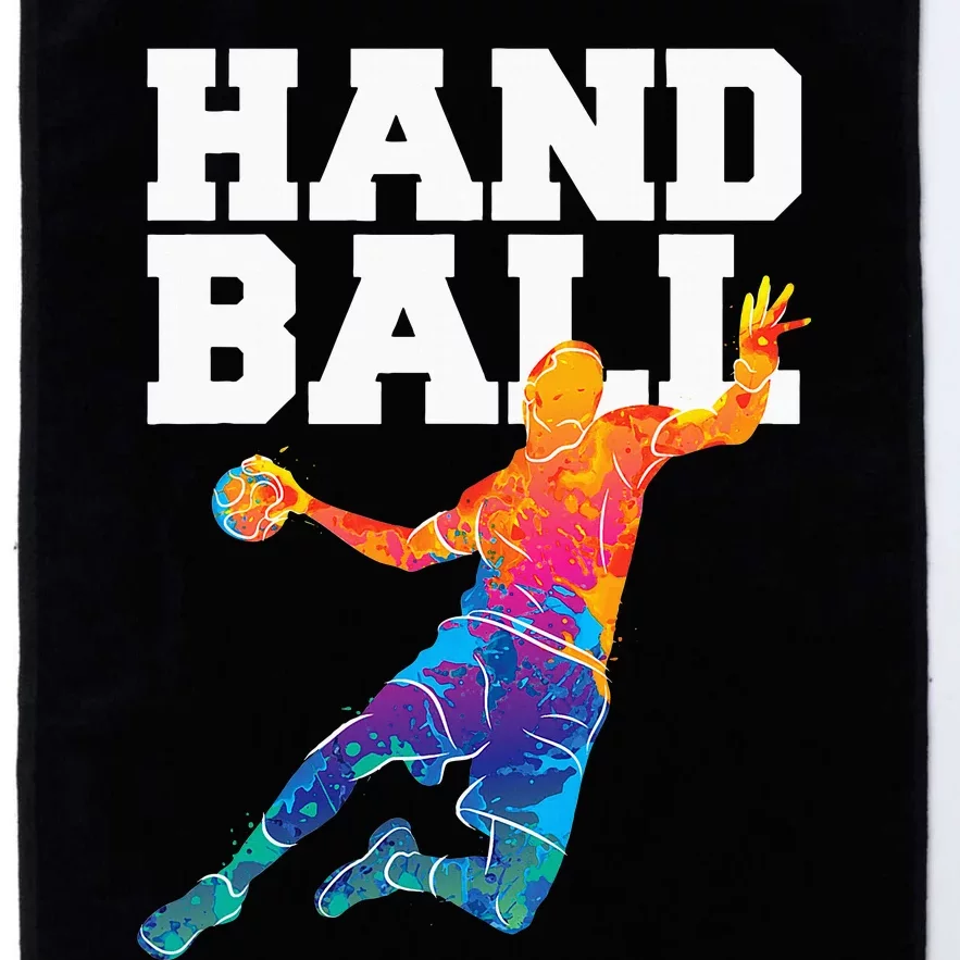 Handball Sports Lover Athlete Athletic Handball Player Platinum Collection Golf Towel