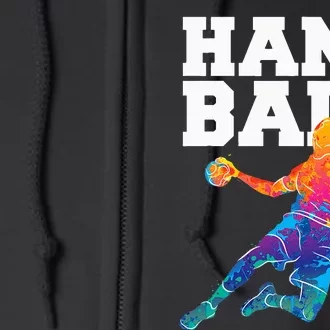 Handball Sports Lover Athlete Athletic Handball Player Full Zip Hoodie