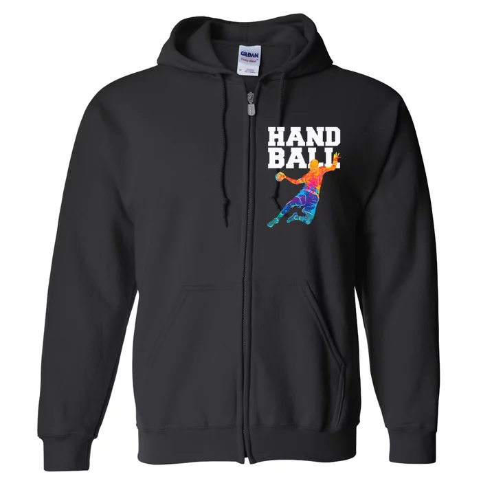 Handball Sports Lover Athlete Athletic Handball Player Full Zip Hoodie