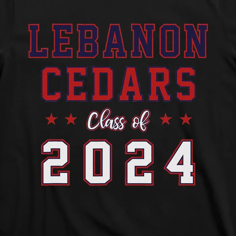 High School Lebanon Cedars Class Of 2024 T-Shirt