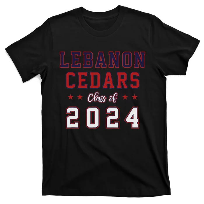 High School Lebanon Cedars Class Of 2024 T-Shirt