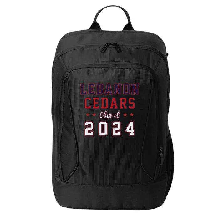 High School Lebanon Cedars Class Of 2024 City Backpack