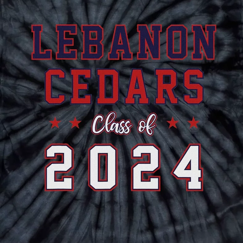 High School Lebanon Cedars Class Of 2024 Tie-Dye T-Shirt