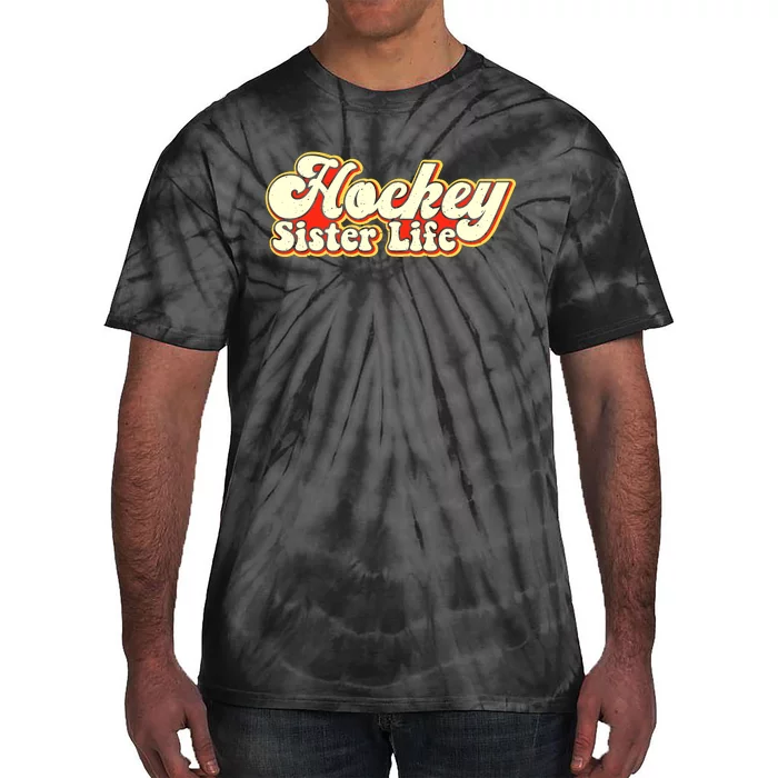 Hockey Sister Life Sports Hockey Player Tie-Dye T-Shirt