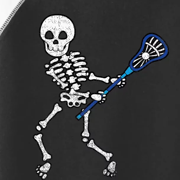 Halloween Skeleton Lacrosse Sport Player Costume Toddler Fine Jersey T-Shirt