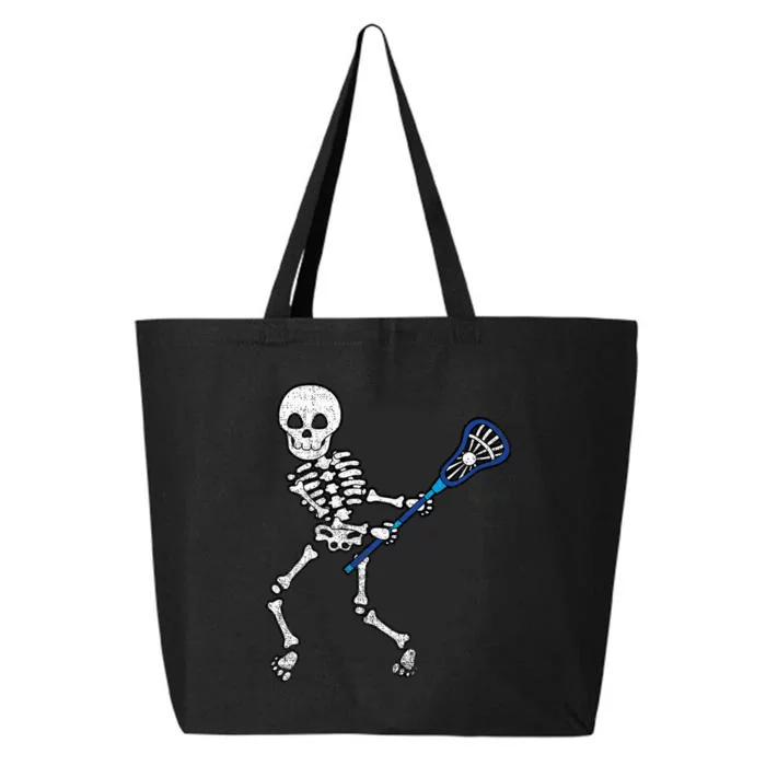 Halloween Skeleton Lacrosse Sport Player Costume 25L Jumbo Tote