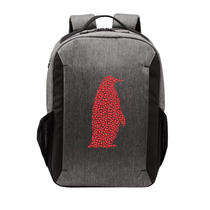 Heart Shape Love Penguin Bird Valentine's Day Cute Gift Vector Backpack