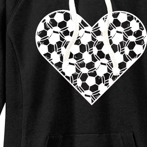 Heart Soccer Lover Women's Fleece Hoodie