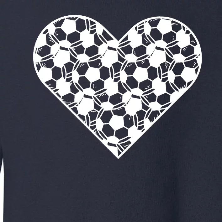 Heart Soccer Lover Toddler Sweatshirt