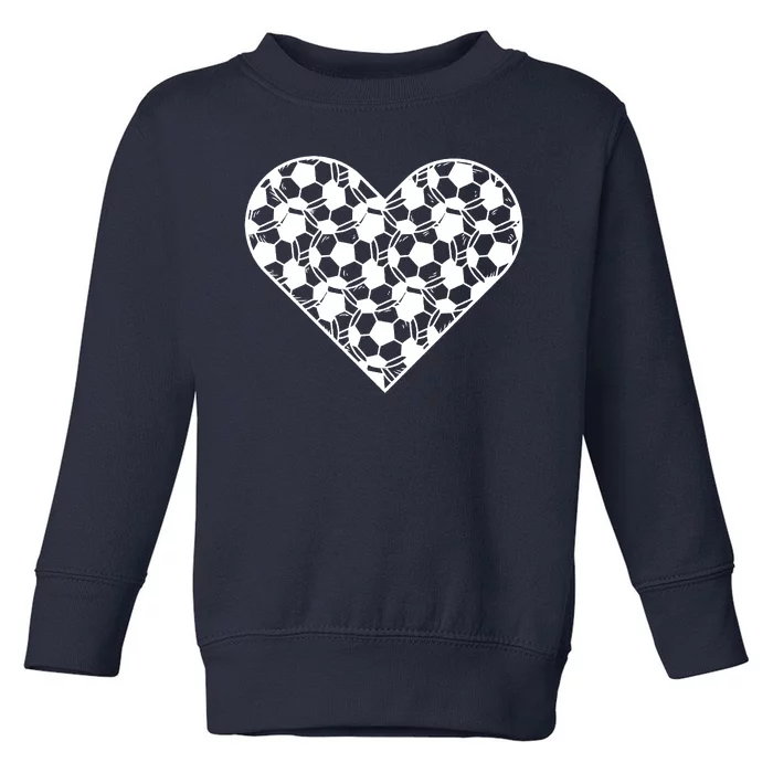 Heart Soccer Lover Toddler Sweatshirt