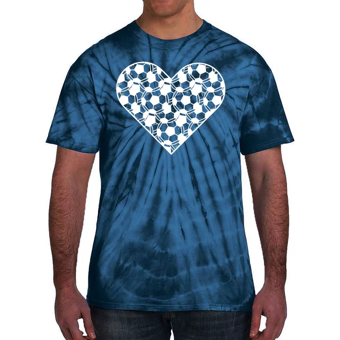 Heart Soccer Lover Tie-Dye T-Shirt