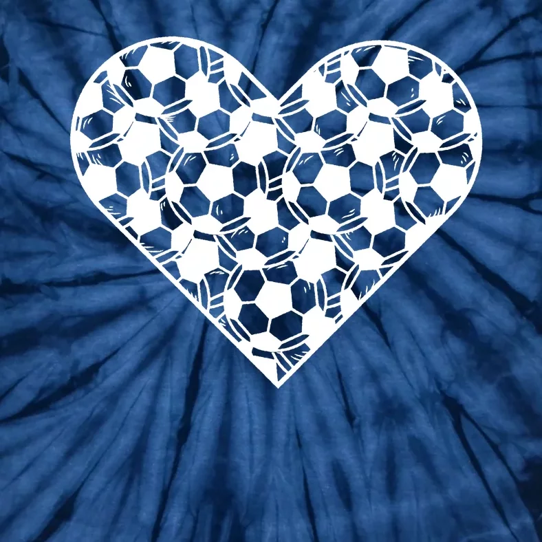 Heart Soccer Lover Tie-Dye T-Shirt