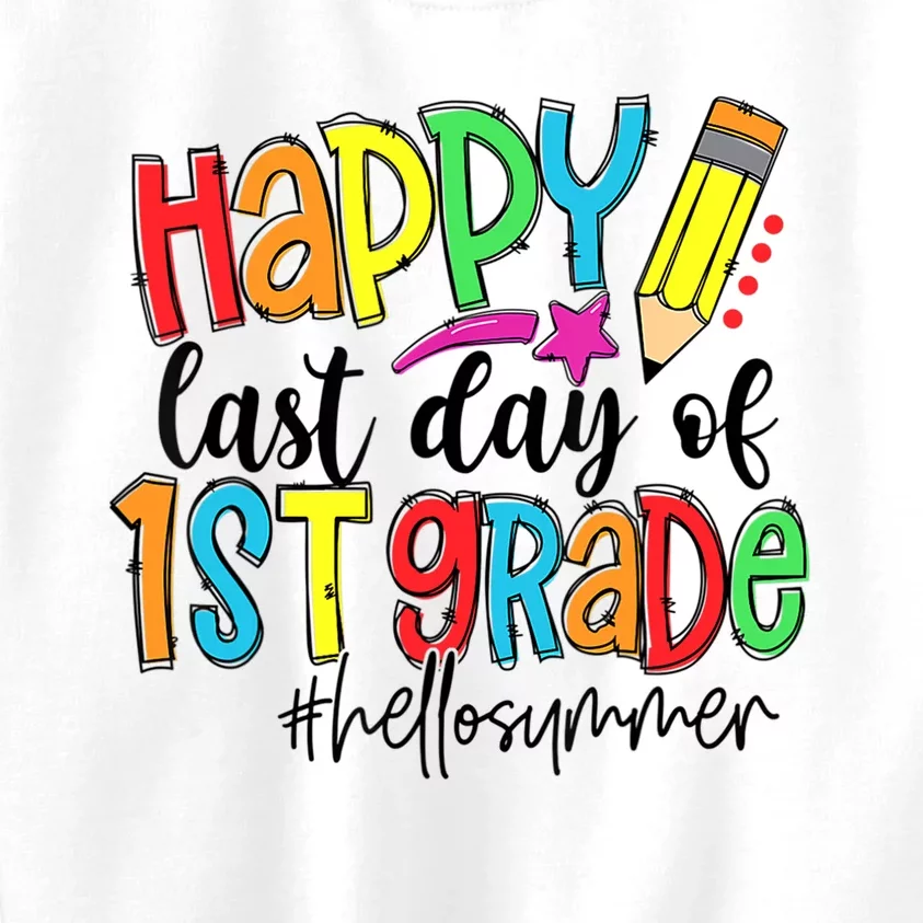 Hello Summer Last Day Of School 1st Grade Teacher Kids Sweatshirt