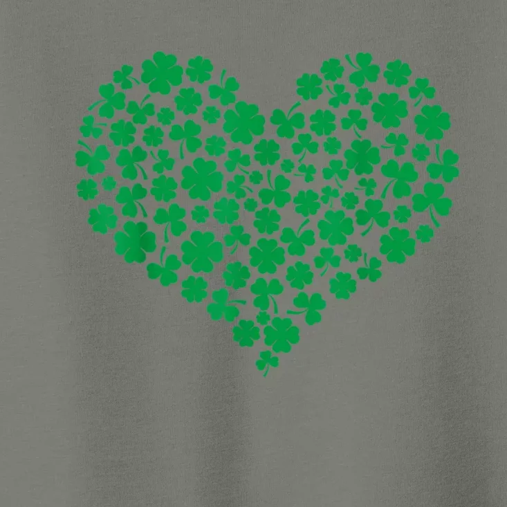 Heart Shamrock Lucky St Patricks Day Toddler T-Shirt