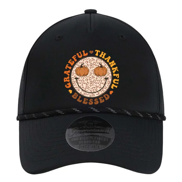 Hippie Smile Leopard Grateful Thankful Blessed Thanksgiving Gift Performance The Dyno Cap