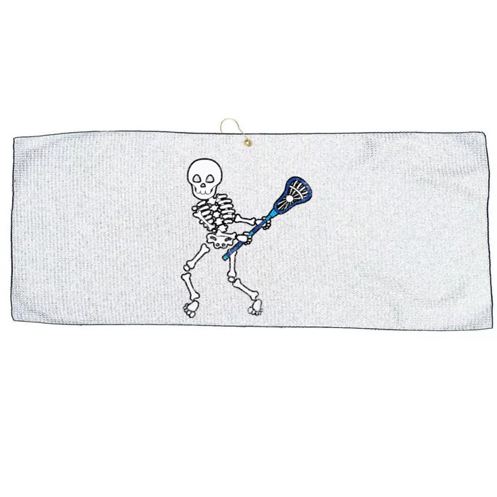 Halloween Skeleton Lacrosse Sport Player Costume Large Microfiber Waffle Golf Towel