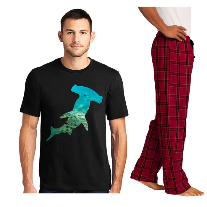 Hammerhead Shark Lovers Silhouette Earth Day And Ocean Week Gift Pajama Set