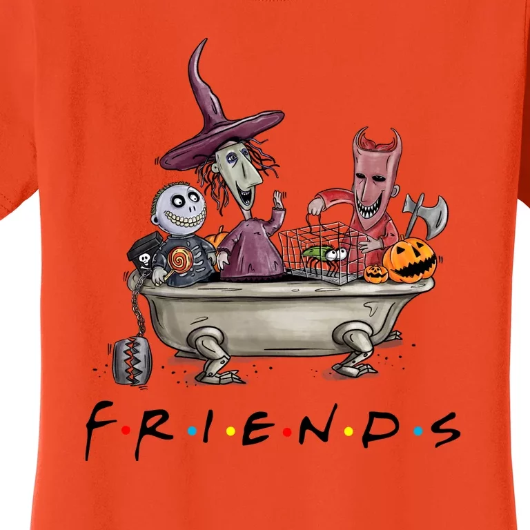 Halloween Scary Lock Shock Barrel Nightmare Christmas Pumpkin Women's T-Shirt