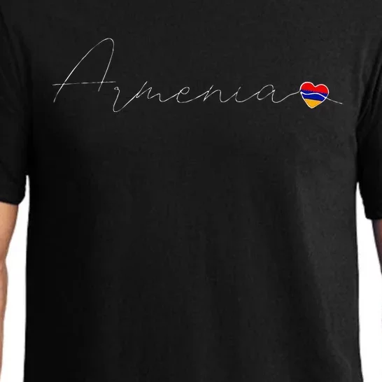 Hayastan Simple Love Armenian Flag Heart On Armenia Pajama Set