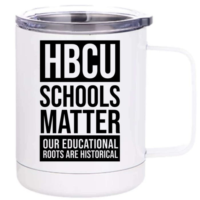 Hbcu Schools Matter Historically Black College Blue White Cute Gift Front & Back 12oz Stainless Steel Tumbler Cup