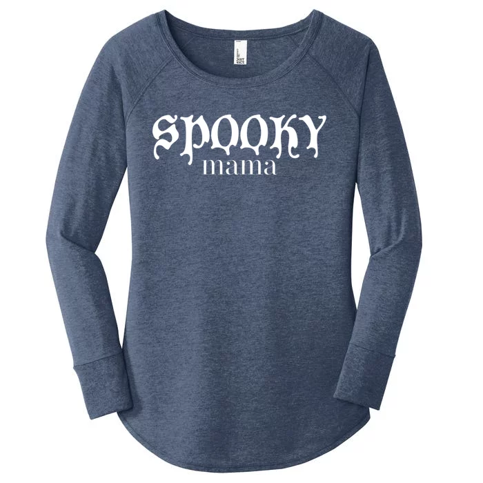 Halloween Spooky Mama Gothic Dark Mother Gift Women's Perfect Tri Tunic Long Sleeve Shirt