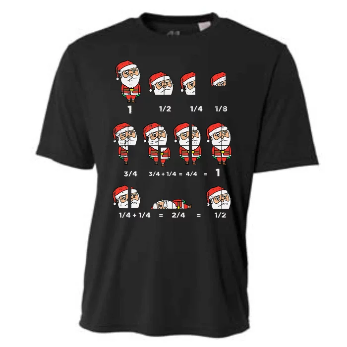 Hilarious Santa Math Teacher Gift for Christmas Cooling Performance Crew T-Shirt