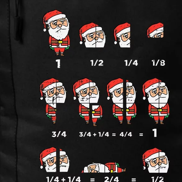 Hilarious Santa Math Teacher Gift for Christmas Daily Commute Backpack