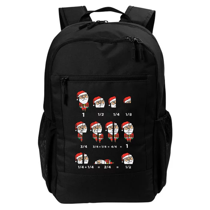 Hilarious Santa Math Teacher Gift for Christmas Daily Commute Backpack