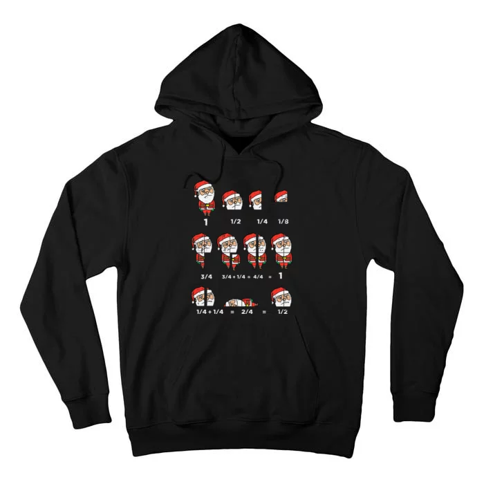 Hilarious Santa Math Teacher Gift for Christmas Tall Hoodie