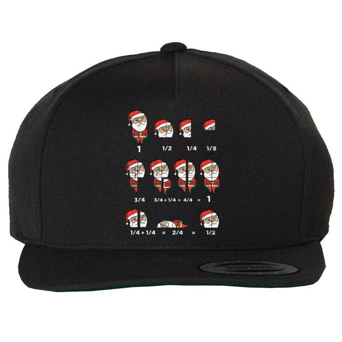 Hilarious Santa Math Teacher Gift for Christmas Wool Snapback Cap