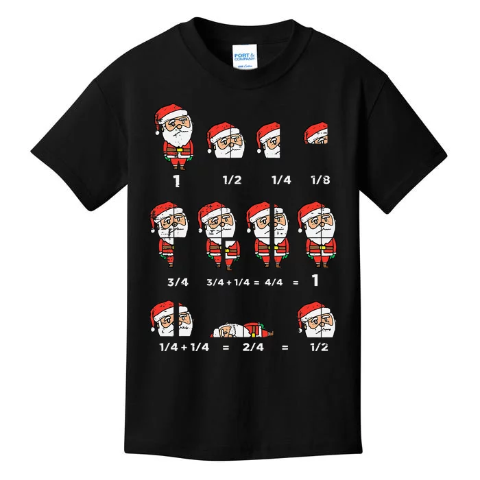 Hilarious Santa Math Teacher Gift for Christmas Kids T-Shirt