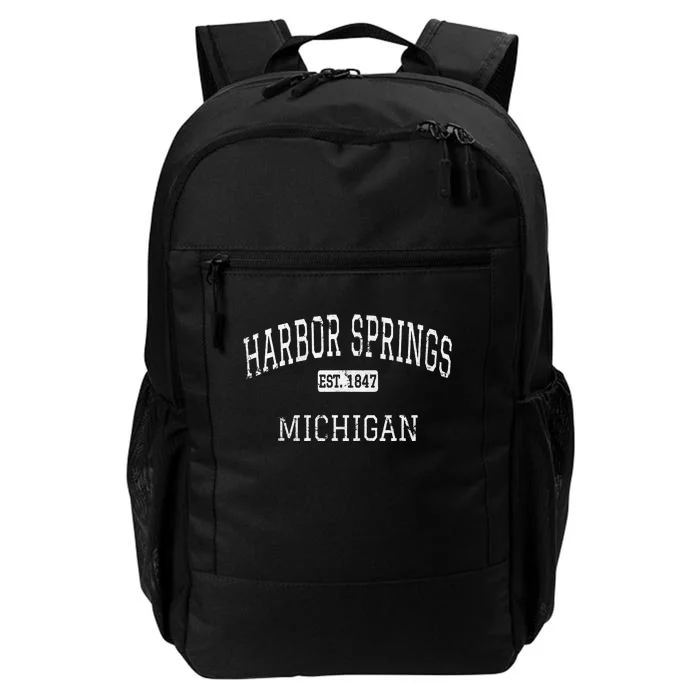 Harbor Springs Michigan Mi Vintage Daily Commute Backpack