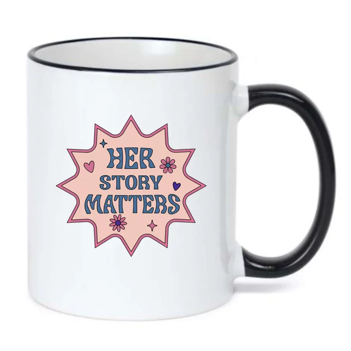 Her Story Matters 'S Hu Rights March Retro Gift Black Color Changing Mug