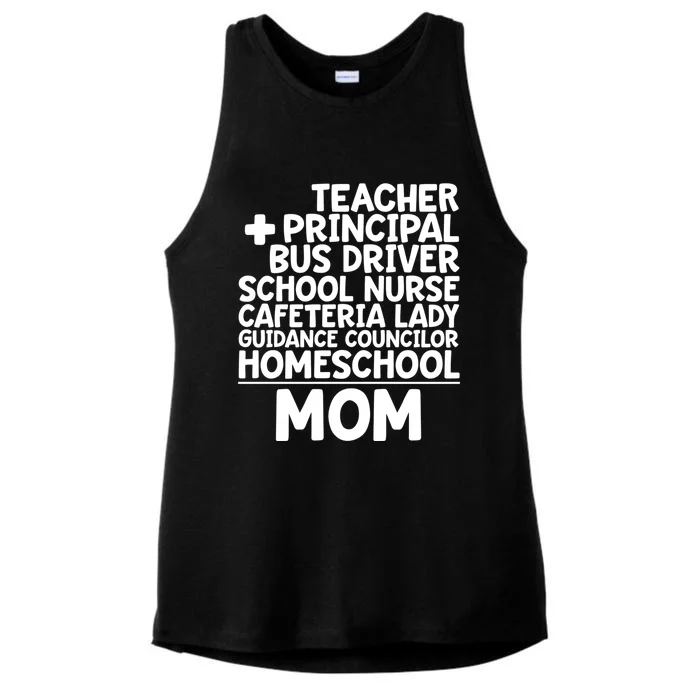 Home School Mom Funny Homeschool Teacher Mother Meaningful Gift Ladies Tri-Blend Wicking Tank