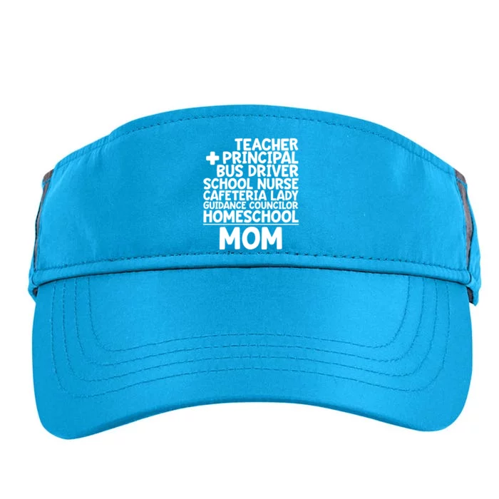 Home School Mom Funny Homeschool Teacher Mother Meaningful Gift Adult Drive Performance Visor