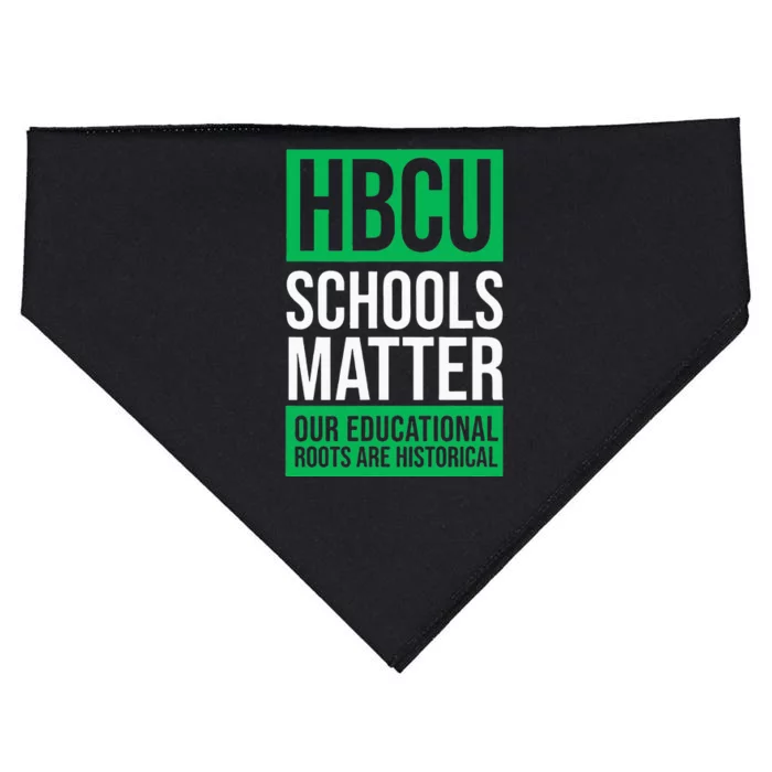 HBCU Schools Matter Historically Black College Pink & Green USA-Made Doggie Bandana