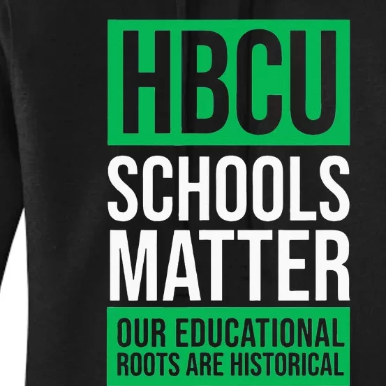 HBCU Schools Matter Historically Black College Pink & Green Women's Pullover Hoodie