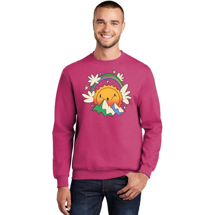 Happy Sun Mountain Rainbow Sweatshirt