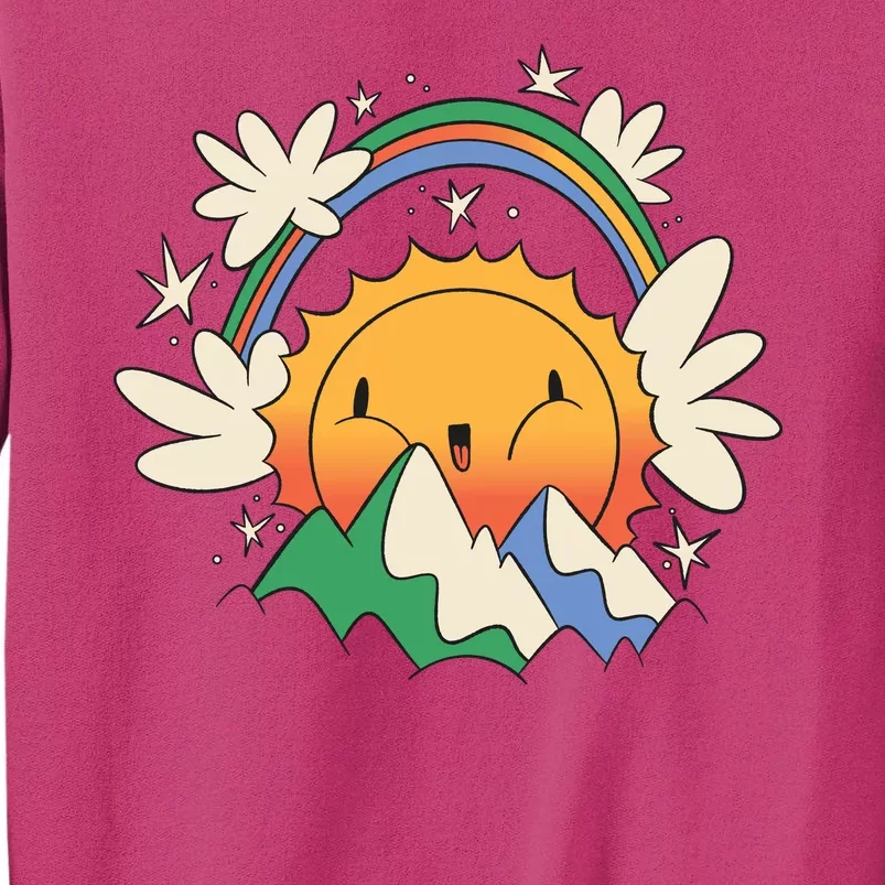 Happy Sun Mountain Rainbow Sweatshirt