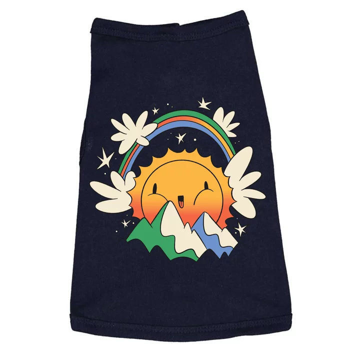 Happy Sun Mountain Rainbow Doggie Tank