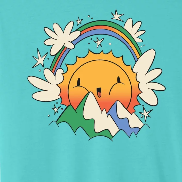 Happy Sun Mountain Rainbow ChromaSoft Performance T-Shirt