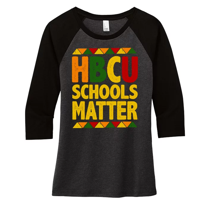 HBCU School Matter Women's Tri-Blend 3/4-Sleeve Raglan Shirt