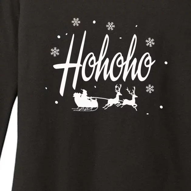 Hohoho Santa | Merry Christmas Womens CVC Long Sleeve Shirt