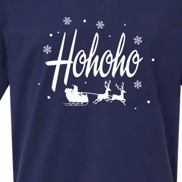 Hohoho Santa | Merry Christmas Sueded Cloud Jersey T-Shirt