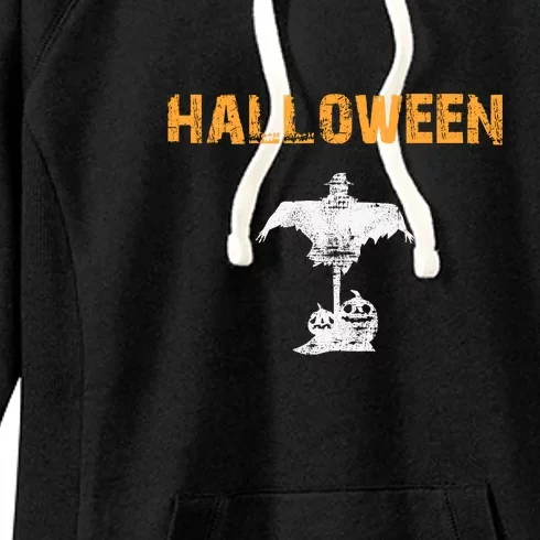 Halloween | Straw Man Bird Chaser Women's Fleece Hoodie