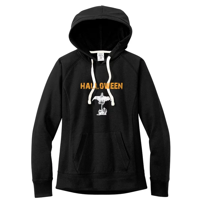 Halloween | Straw Man Bird Chaser Women's Fleece Hoodie