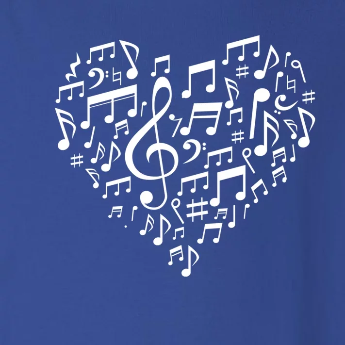 Heart Shape Musical Notes Music Lovers Gift Valentines Day Gift Toddler Long Sleeve Shirt