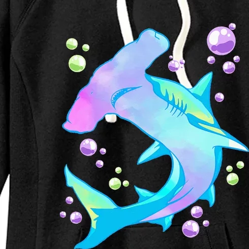 Hammerhead Shark Marine Life Gift Women's Fleece Hoodie