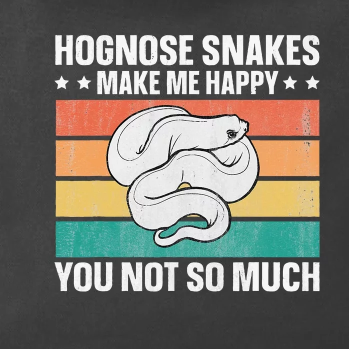 Hognose Snakes Make Me Happy Retro Western Hognose Zip Tote Bag